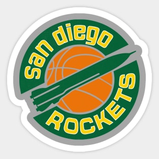 Retro San Diego Rockets Basketball 1967 Sticker